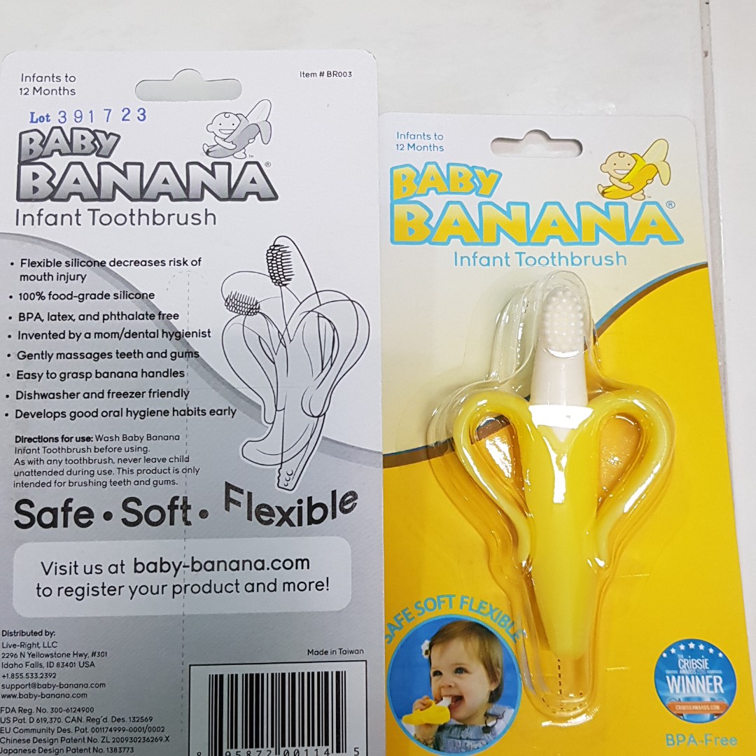 baby banana infant toothbrush