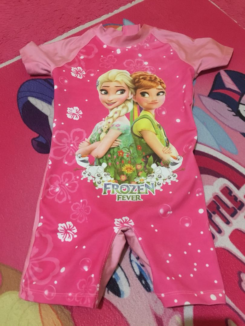 Baju Renang Frozen Anak Usia 5 6th Fesyen Wanita Pakaian Wanita Di Carousell