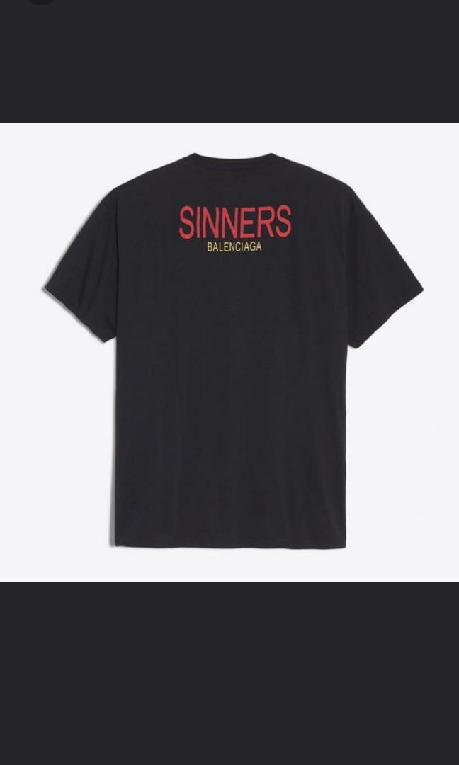 balenciaga sinners t shirt