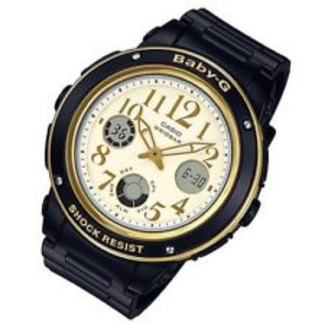 Bga 151ef 1b Black Gold Women S Fashion Watches On Carousell