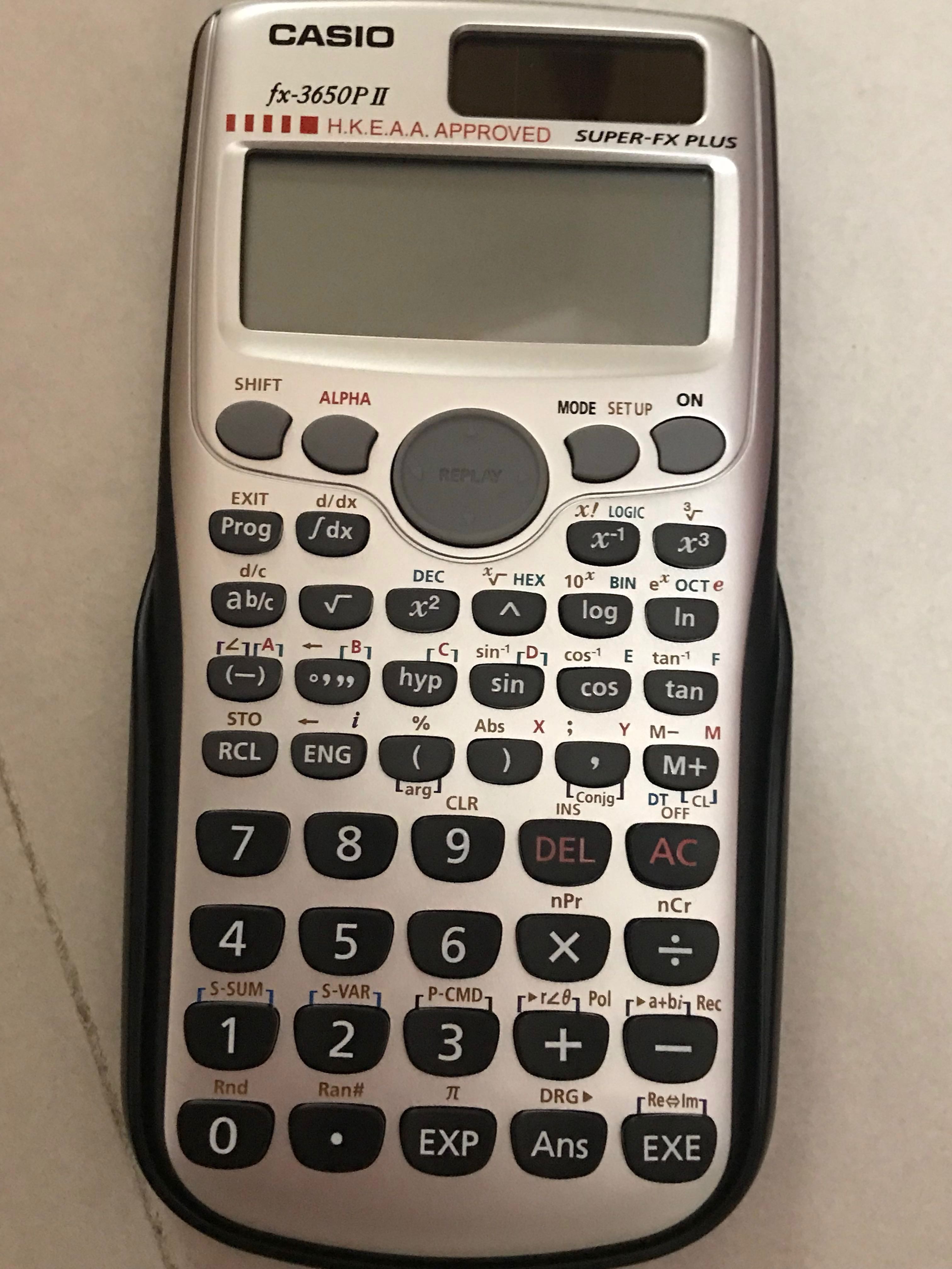 Casio fx 3650P II 2018 4 100 CRE Carousell