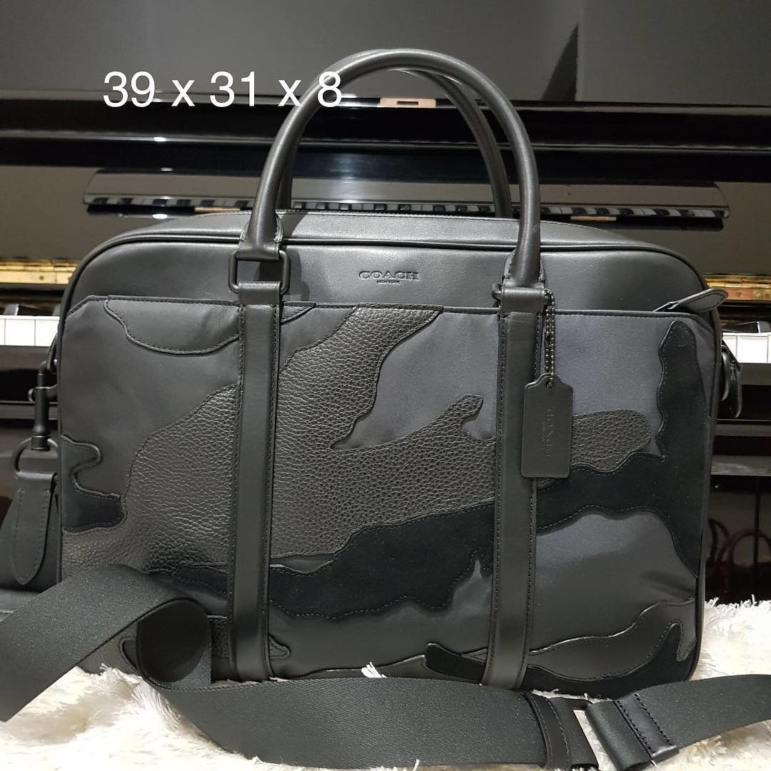 coach perry slim briefcase