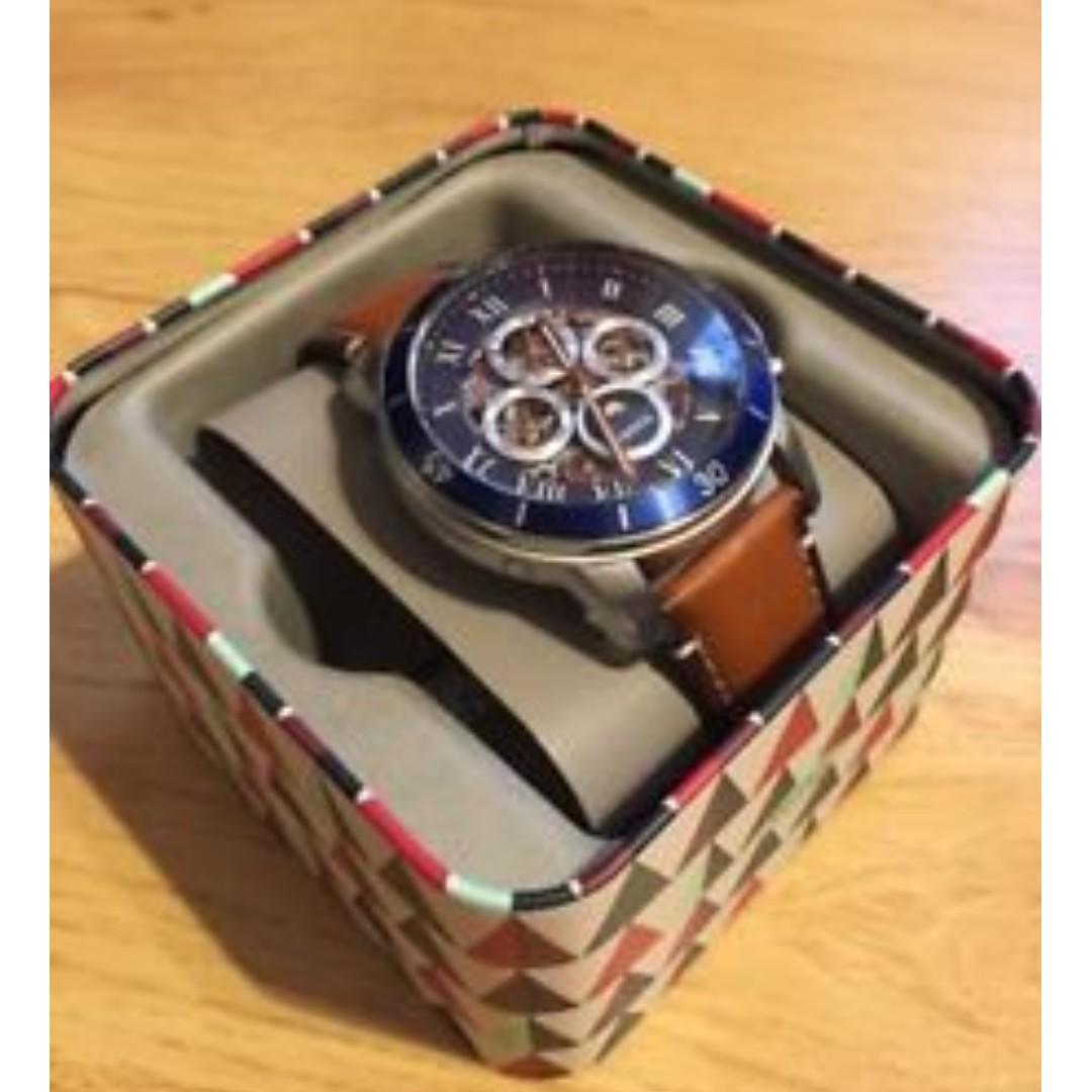 Fossil ME3140 Men s Grant Sport Automatic Brown Leather Watch