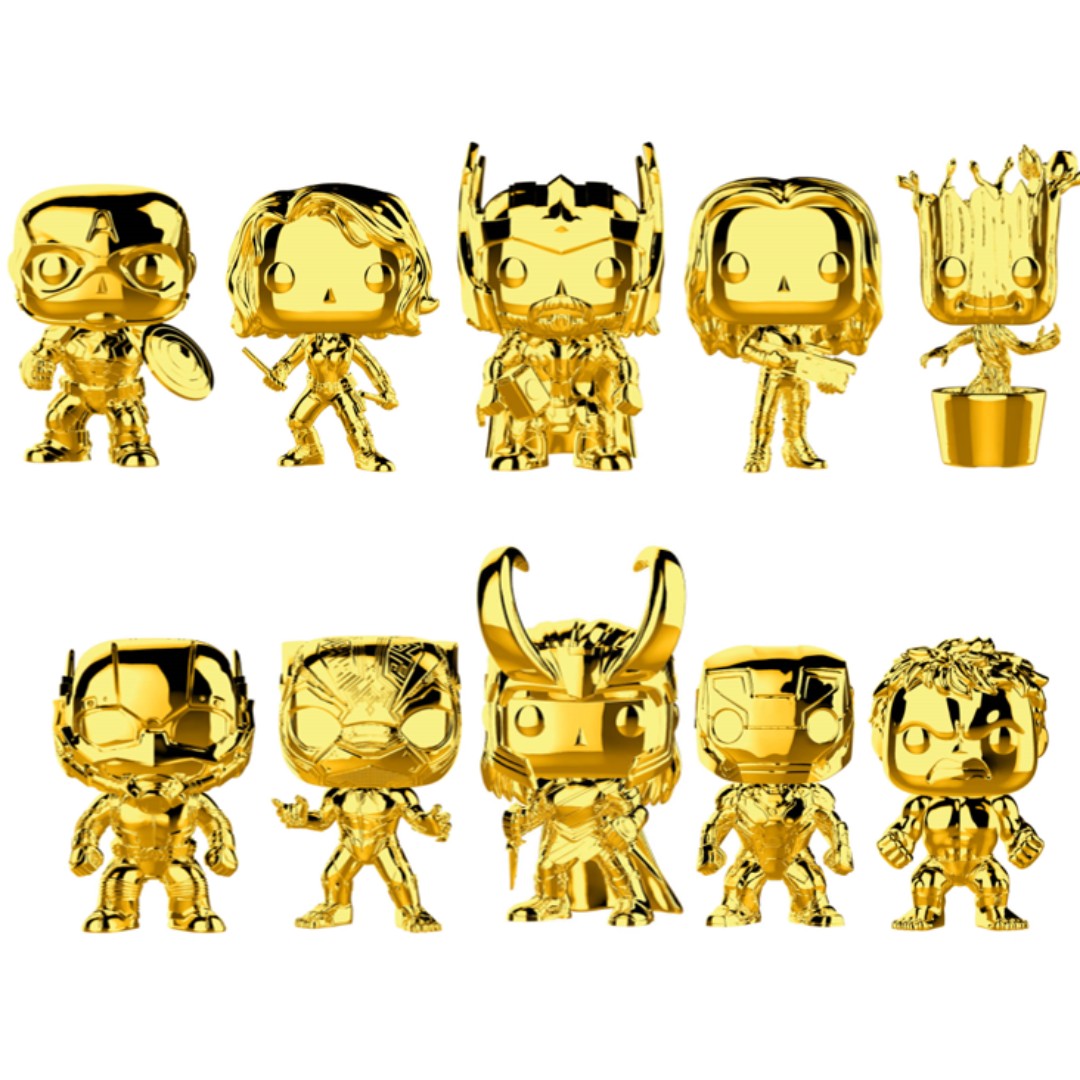 all gold marvel funko pops