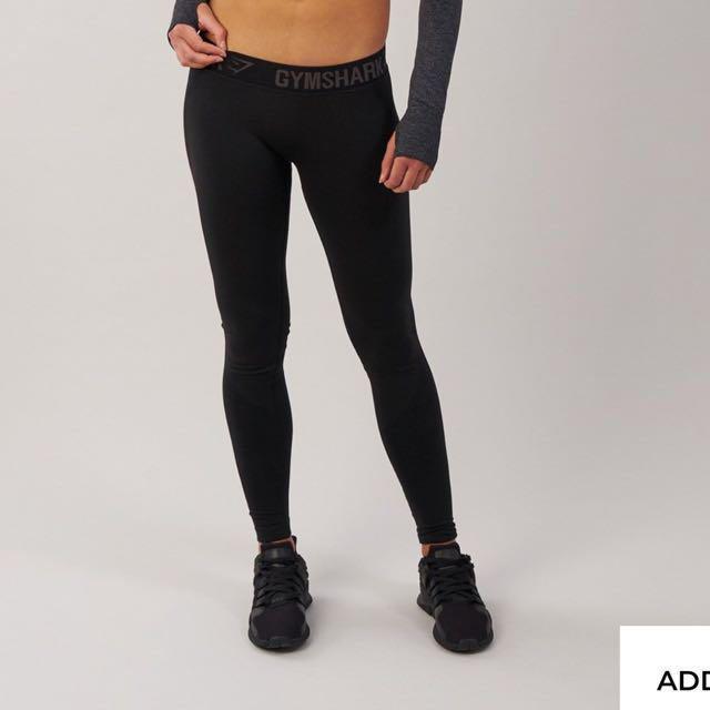Gym shark black flex leggings Women s Fashion Clothes on Carousell