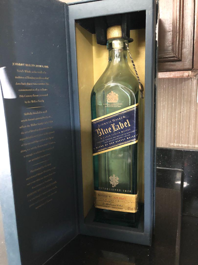 Johnnie Walker Blue Label empty bottle, Everything Else ...