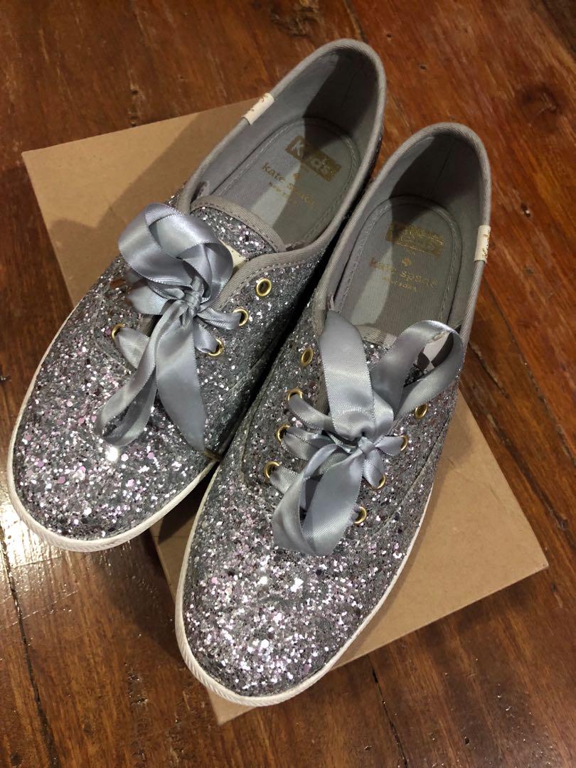 silver sparkly keds