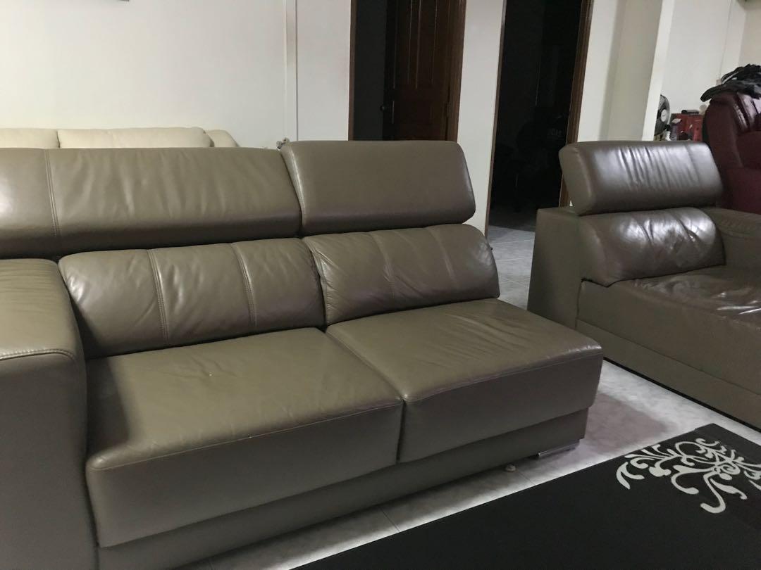 Khaki Green Leather Sofa Furniture Sofas On Carou Khaki Green Leather Sofa Furniture