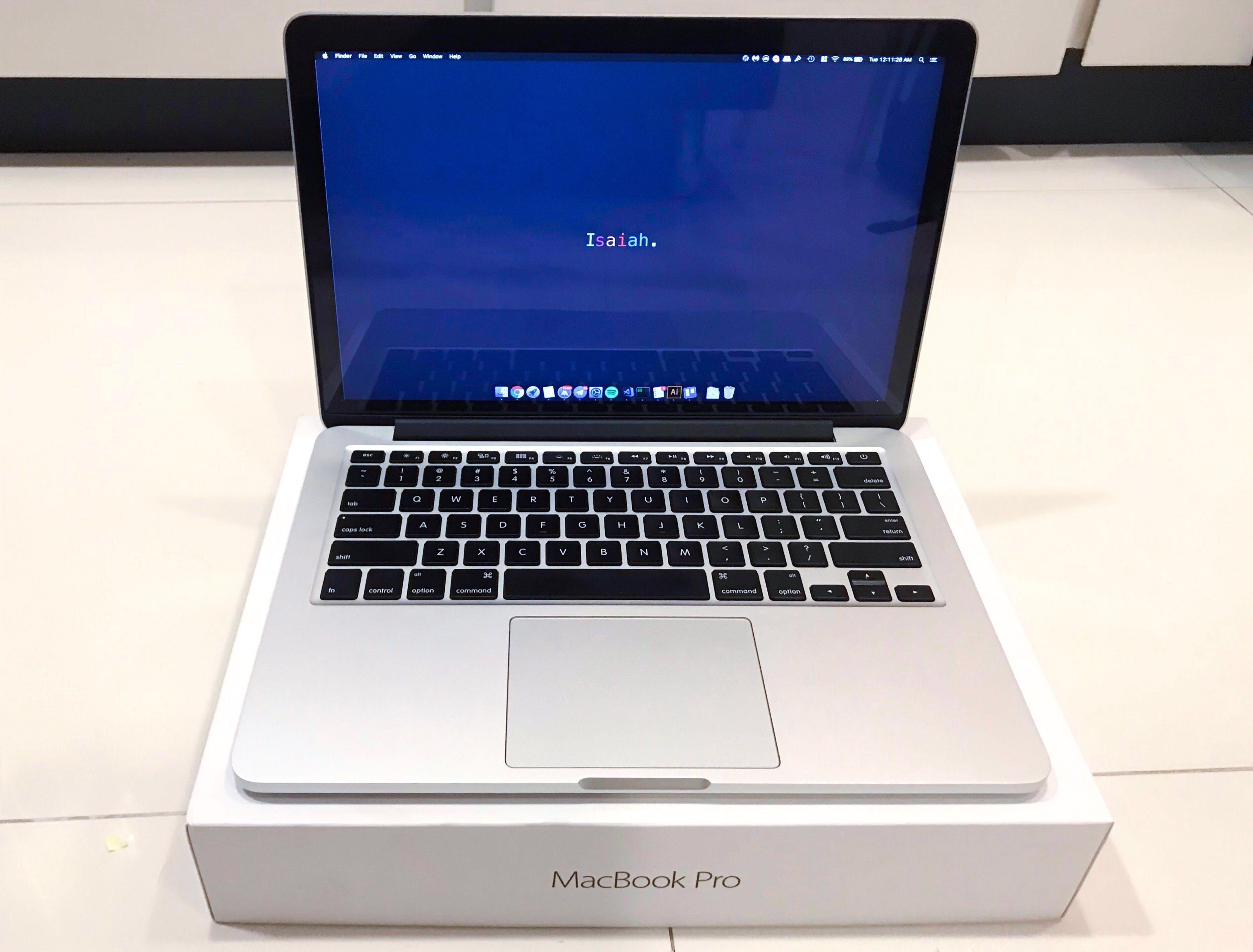 Macbook Pro 13 Inch 512 Gb 2015 Retina Display With Apple Care Electronics Computers Laptops On Carousell