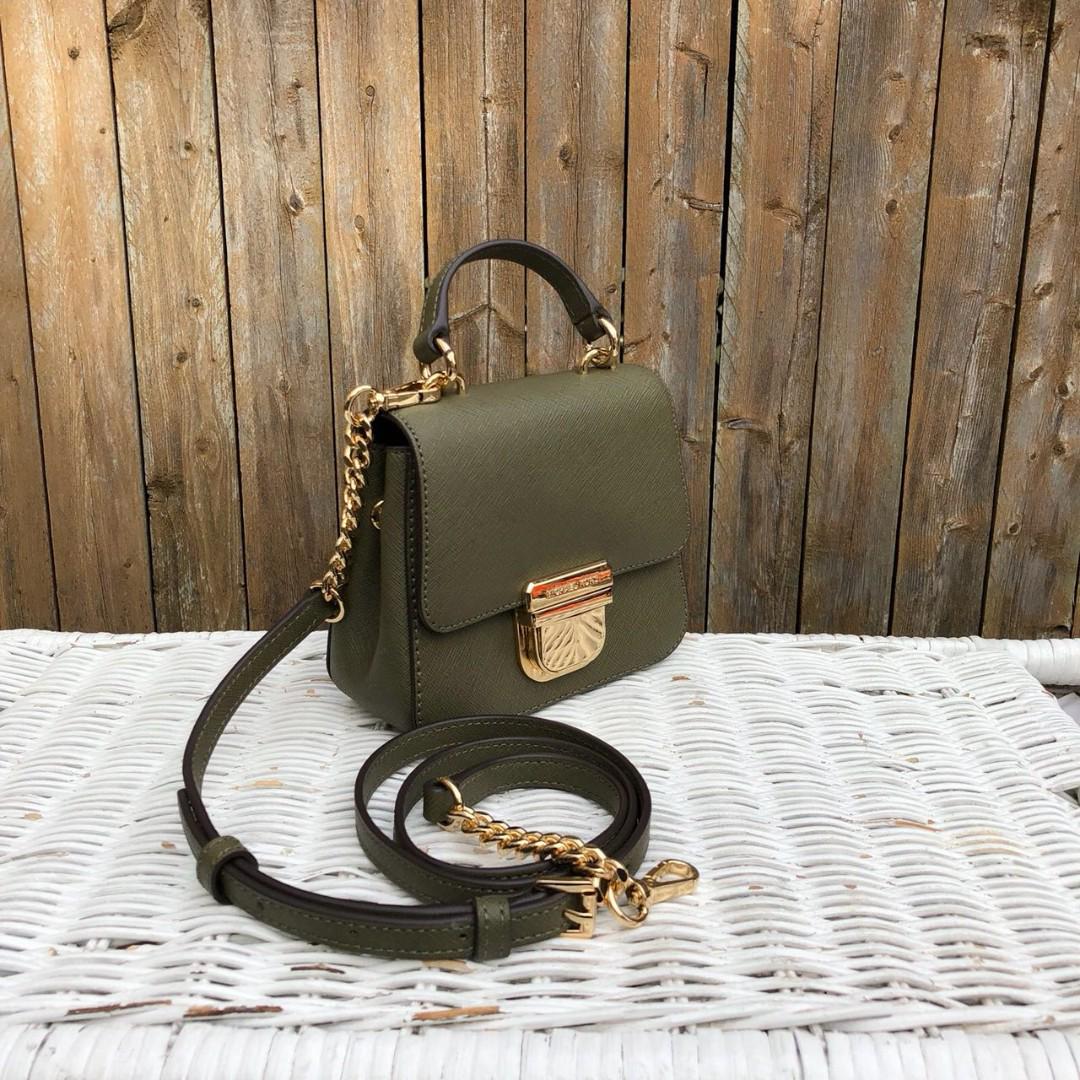 Michael Kors Bridgette Mini Top Handle Crossbody in Olive, Luxury, Bags &  Wallets on Carousell