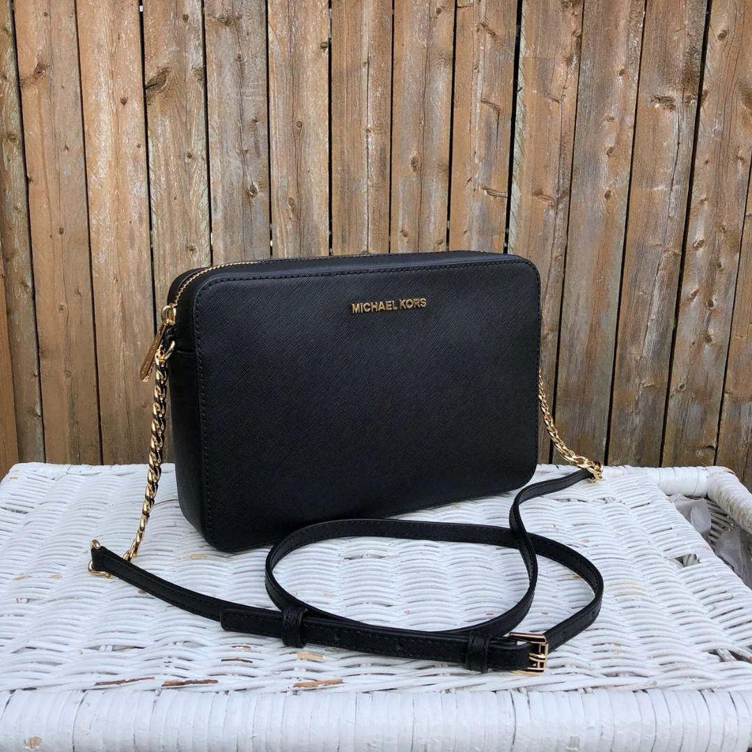 Michael Kors, Bags, Michael Kors Large Jet Set Item Ew Crossbody Black