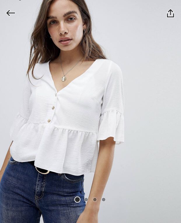 new look peplum top
