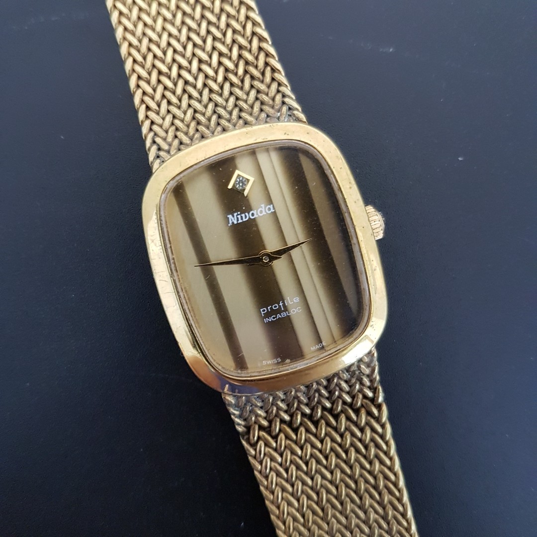 Nivada Profile Incabloc 48061 Vintage Watch, Women's Fashion, Watches