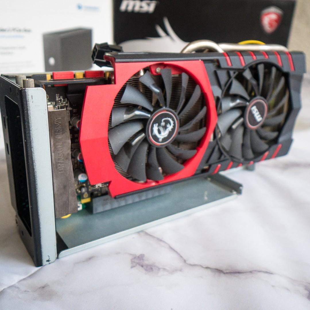 GeForce GTX 970 eGPU external graphics thunderbolt 2