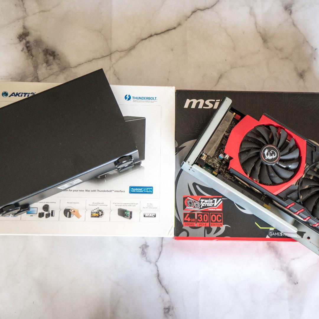 GeForce GTX 970 eGPU external graphics thunderbolt 2