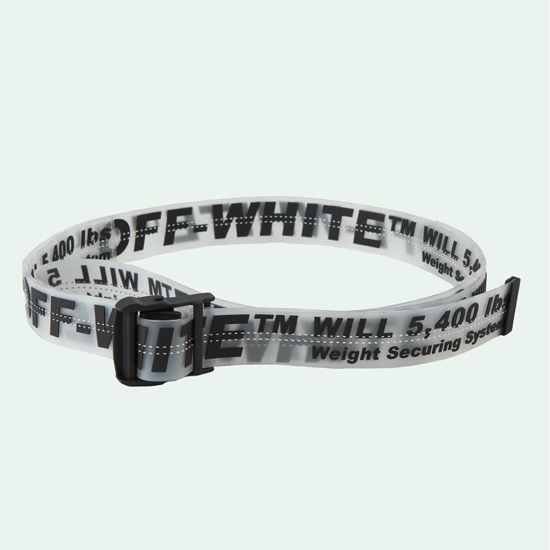 Off-white belt - Transparent black, Men's Fashion, Watches \u0026 Accessories,  Belts on Carousell