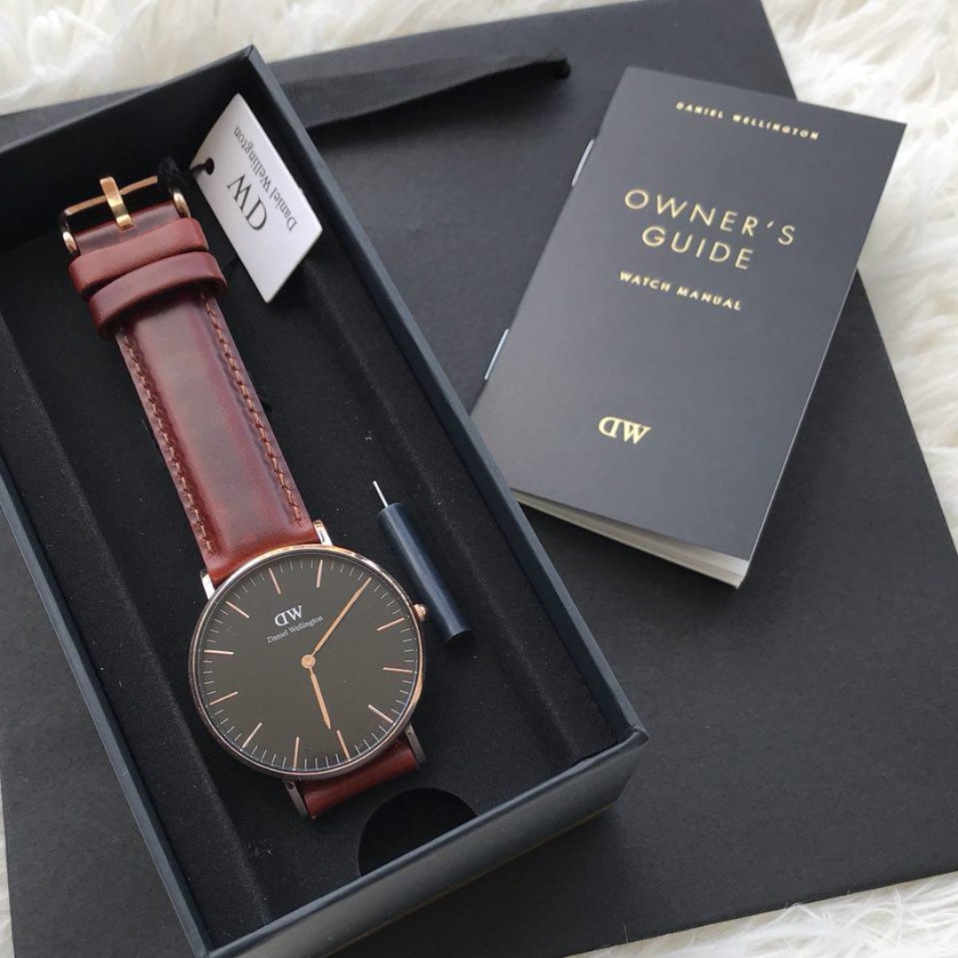 ORIGINAL DANIEL WELLINGTON CLASSIC BLACK ST 40MM & 36MM, Women's Fashion, Watches on Carousell