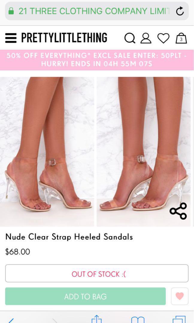 clear heels plt