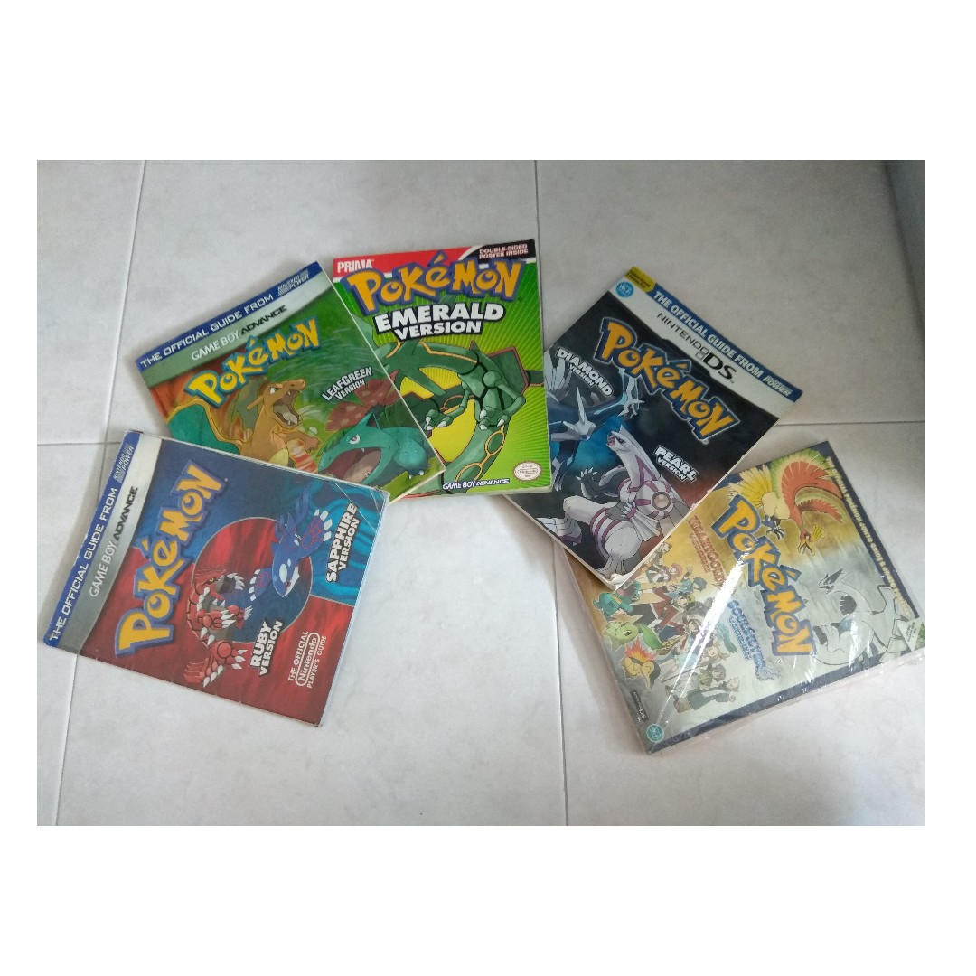 Pokemon Guide Book Version Yellow Ruby Sapphire Firered