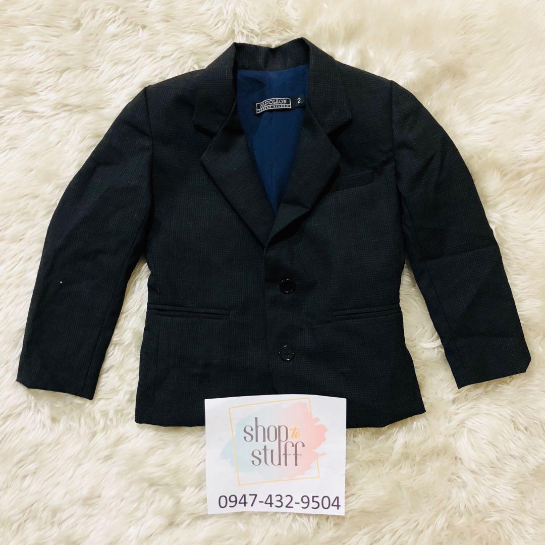 Preloved Kids Napoleon Coat (Category: Babies & Kids Fashion) located in Pasig City. Submitted by shoptostuff (Listing ID 162553151, Image 1). Description: Used once only.
