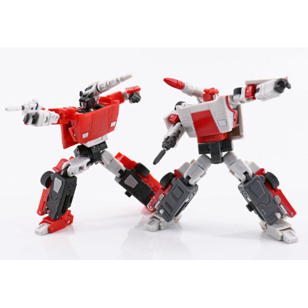 New MS-TOYS MS-B07 Robot Action Figure Red Cannon mini Sideswipe