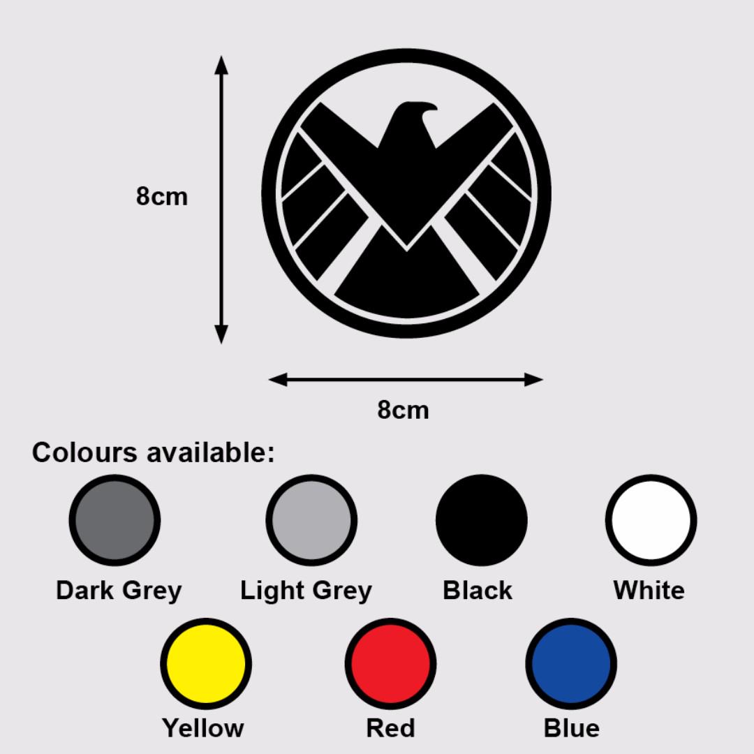 S H I E L D Logo Premium Vinyl Sticker Decal Agents Of Shield Marvel Avengers Design Craft Art Prints On Carousell
