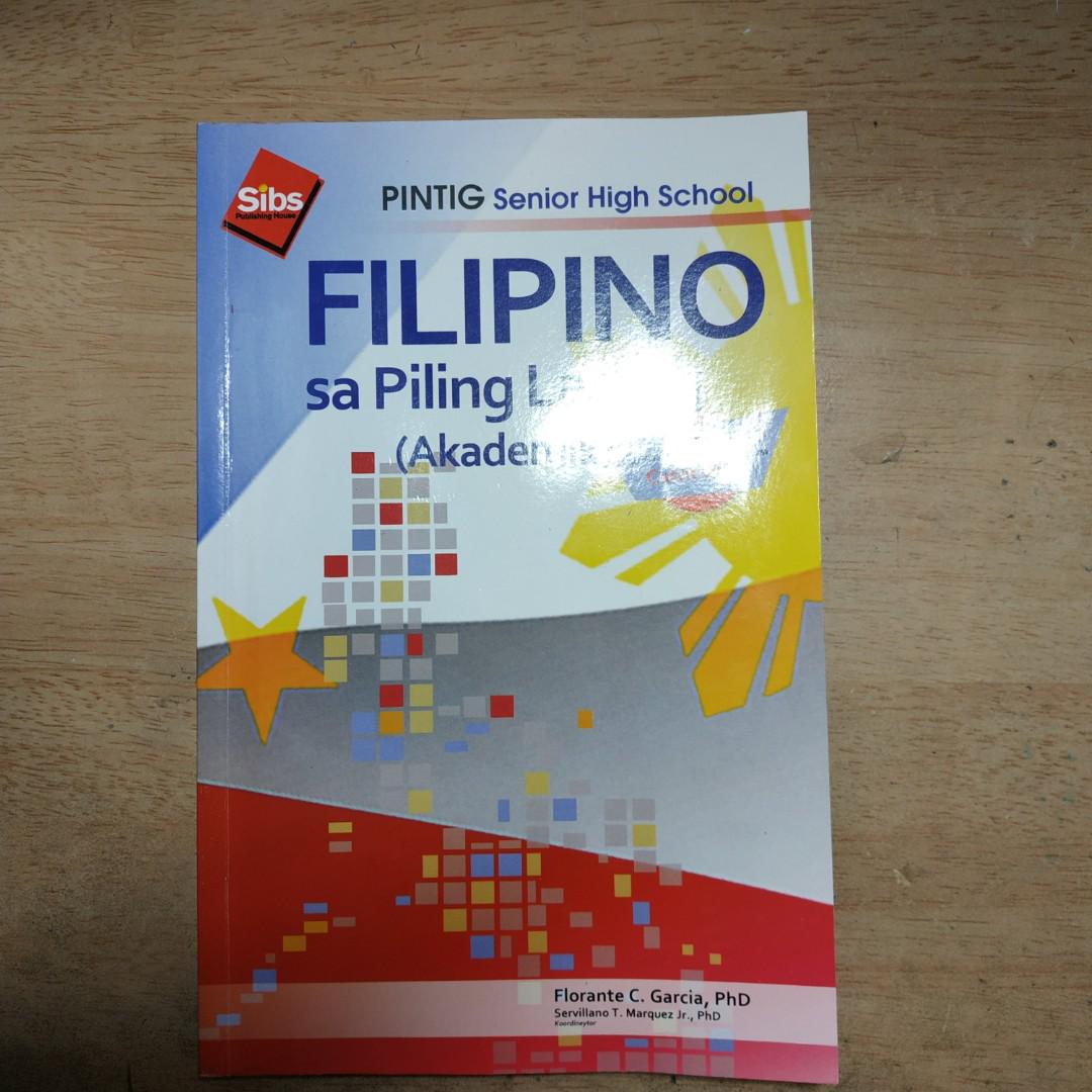 Filipino Sa Piling Larangan Akademik Senior High School Book Rex Images ...