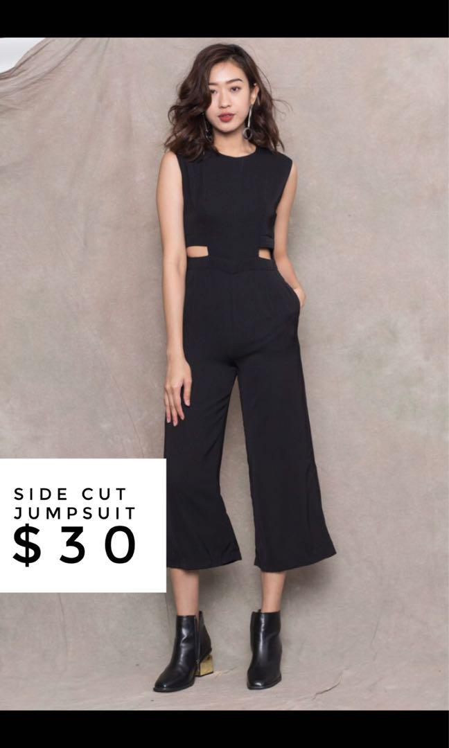 side cut jumpsuit
