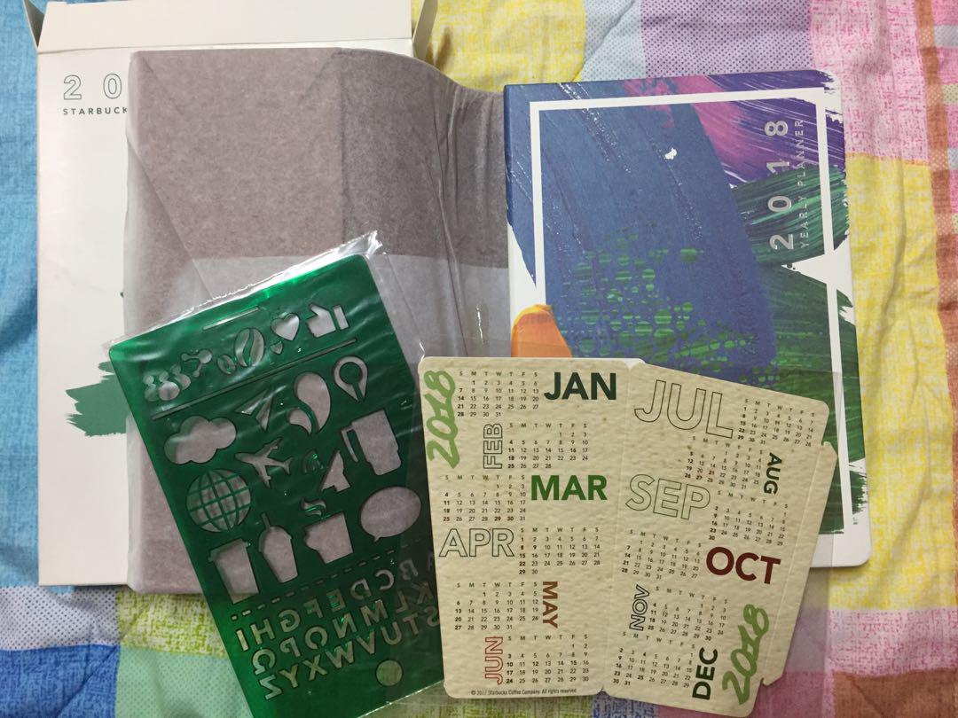 Starbucks 2018 Planner (Category: Stationery & School Supplies) located in Marilao. Submitted by gi_yan (Listing ID 181197517, Image 3). Description: Plastic removed, but packaging inside is intact Vinta Starbucks card still inside Coupons intact See photos..