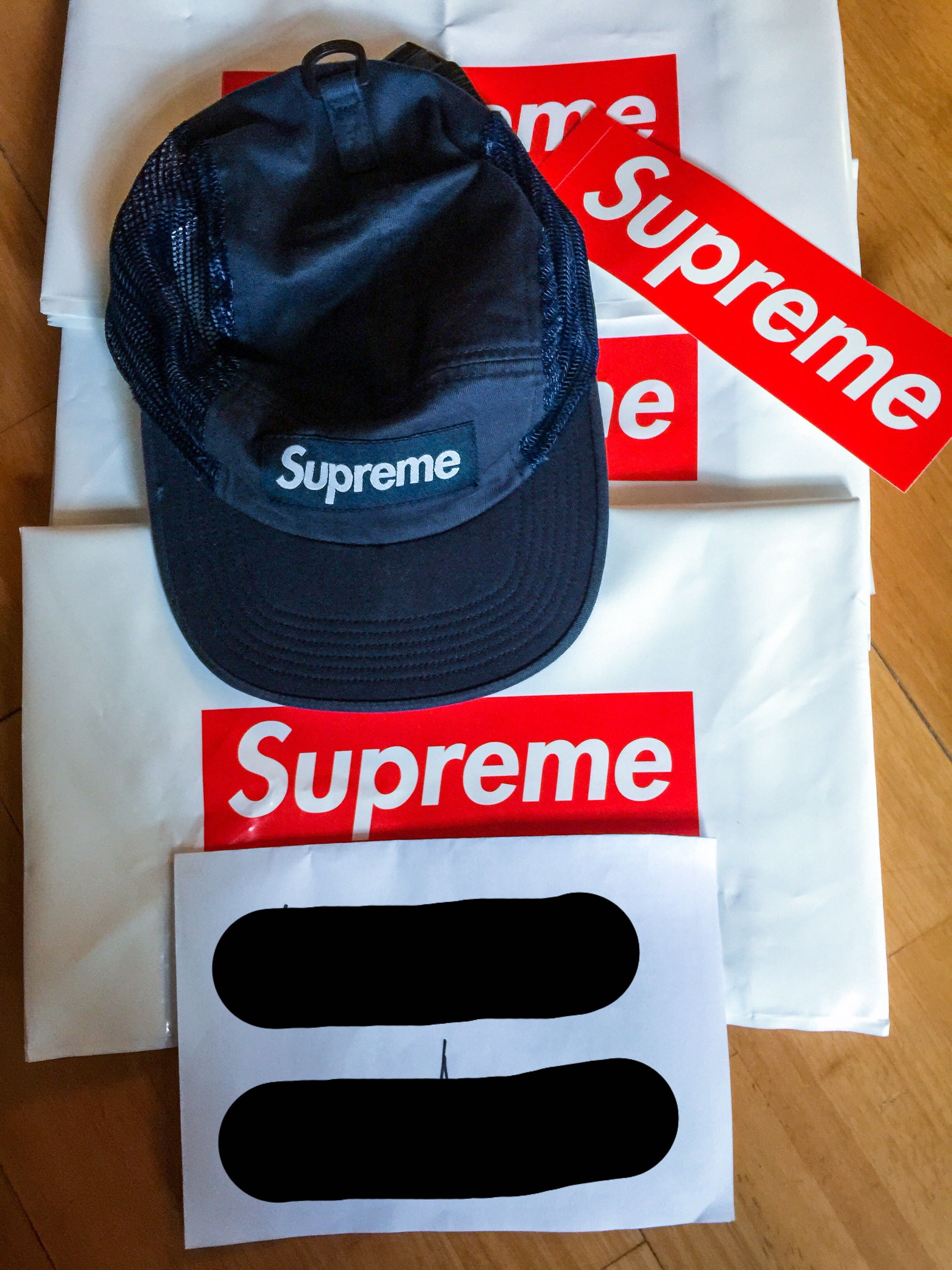 Supreme mesh side panel camp sale cap