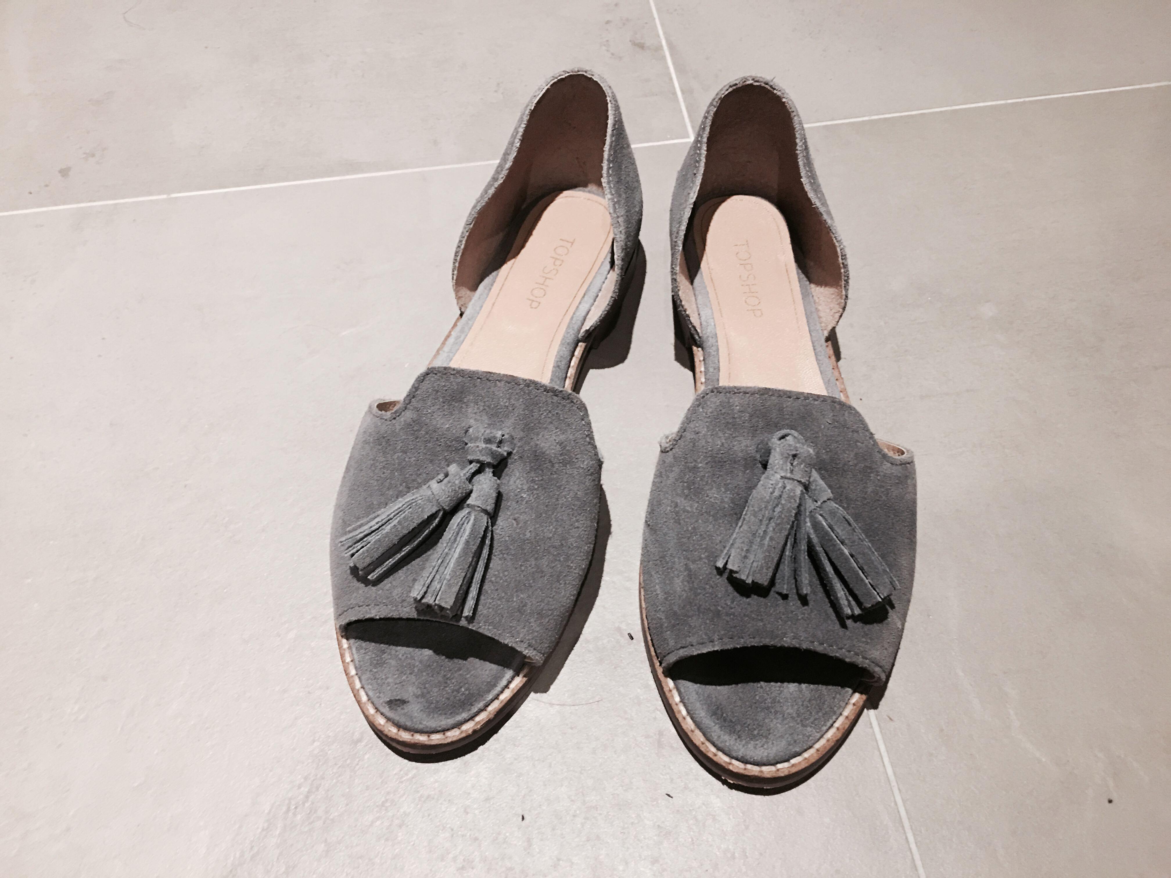 topshop grey shoes