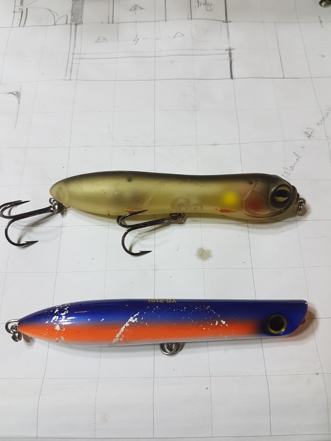 Topwater toman lure, Sports Equipment, Fishing on Carousell