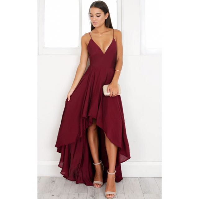 Wine Burgundy Formal Dress // Paper Kites Label, Women's Fashion