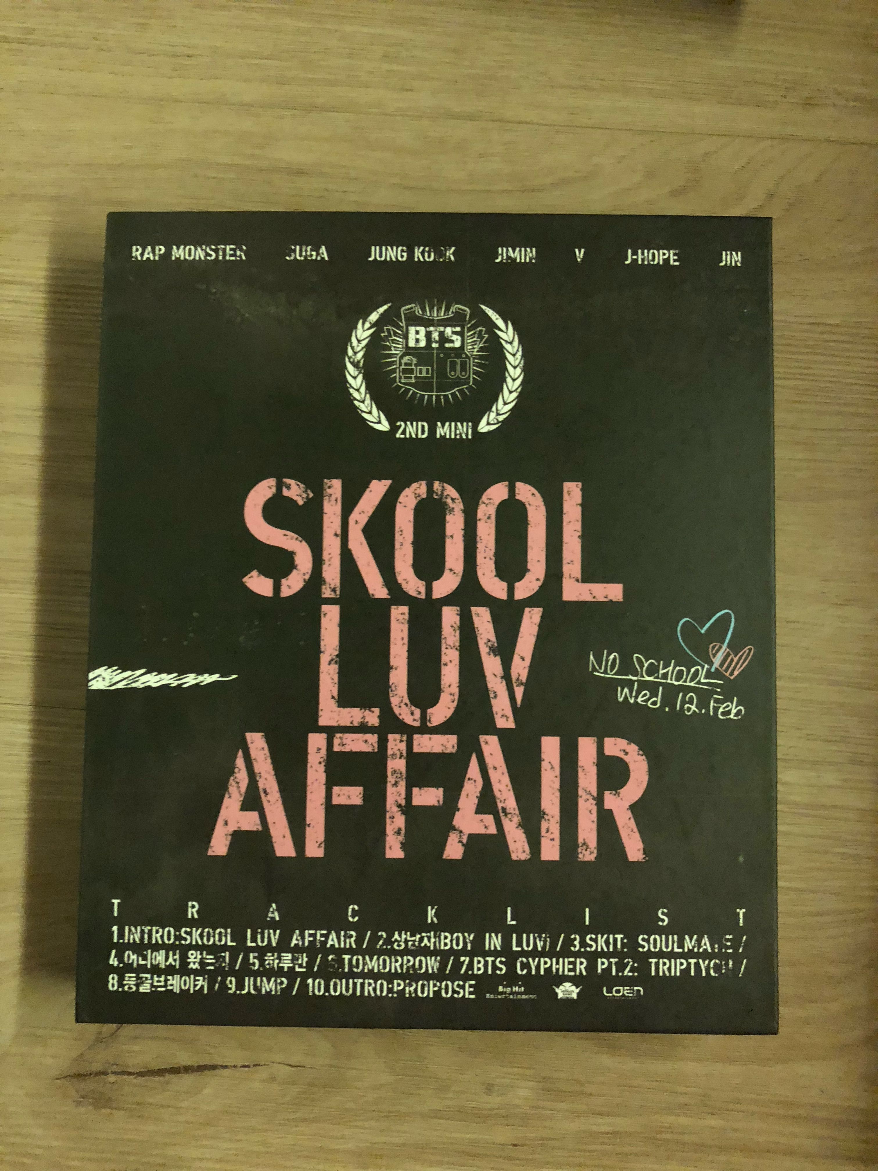 Wts Bts Skool Luv Affair Unsealed Album Entertainment K Wave On Carousell