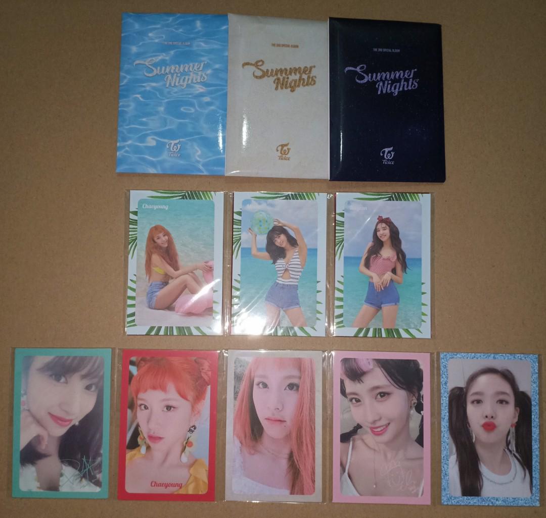 Wts Twice Summer Night Photocard Message Card Benefit Preorder Pc Set Hobbies Toys Collectibles Memorabilia K Wave On Carousell