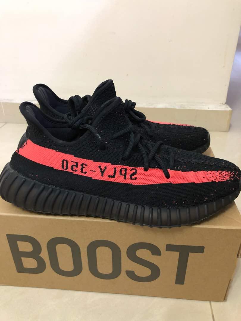 Yeezy Boost 350 V2 Red Stripe, Men's 