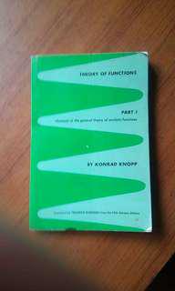 Theory of Functions Pt 1 Konrad Knopp