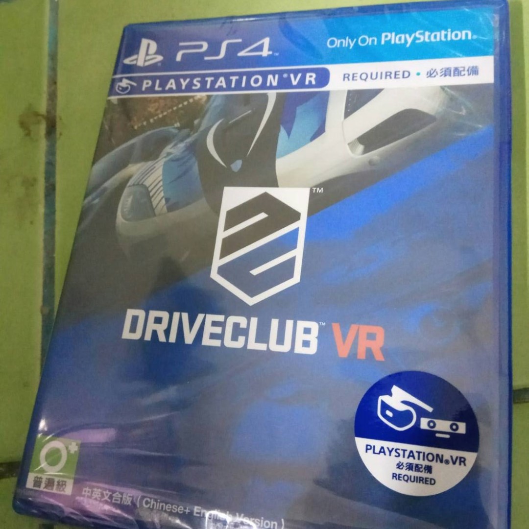 (實體光碟 PS4 駕駛俱樂部 VR DRIVECLUB VR 中英文合版 未拆