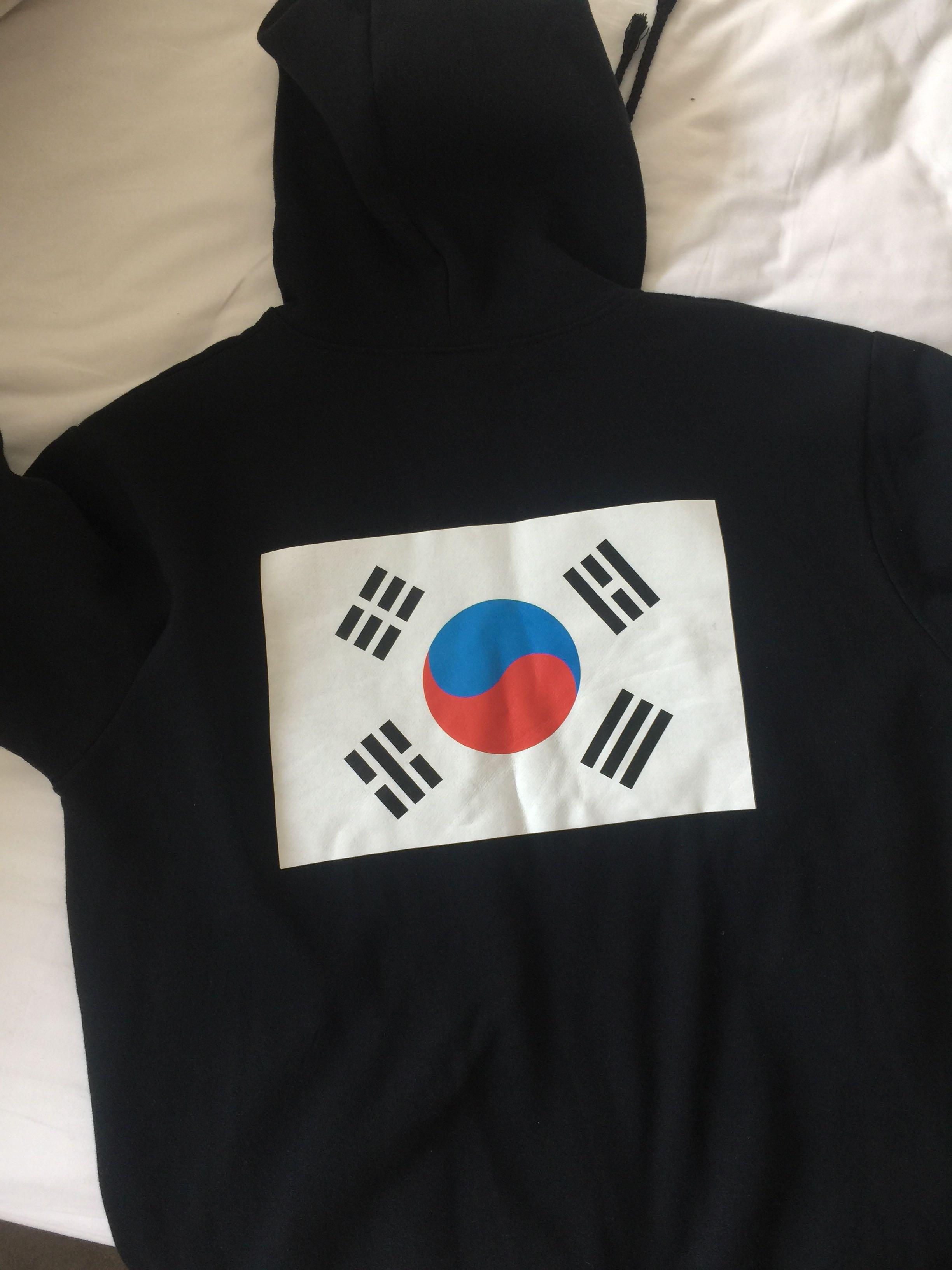 Assc korean online flag hoodie