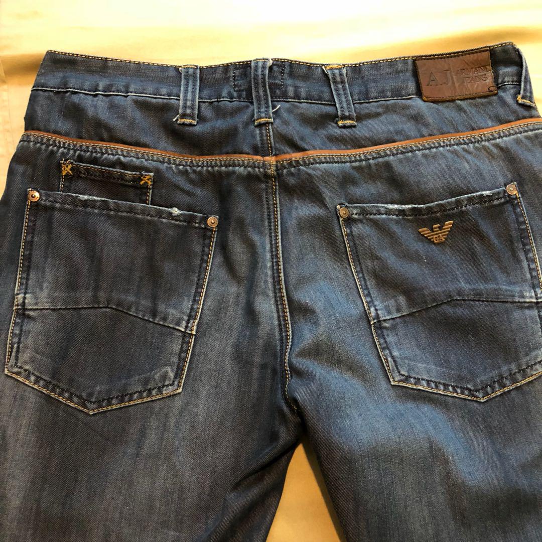 Armani replica jeans 34, Men's Fashion, Bottoms, Jeans on Carousell