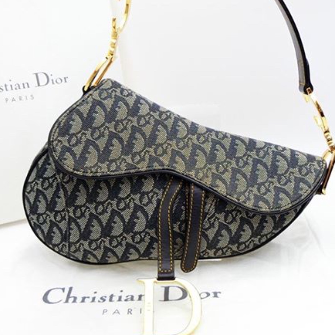 Authentic Christian Dior saddle bag ghw vintage, Luxury, Bags & Wallets, Handbags on Carousell