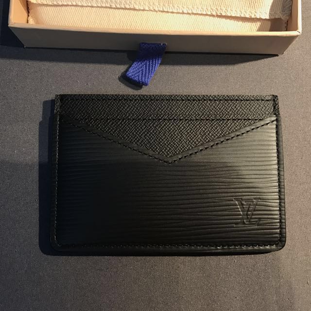 Louis Vuitton Card Holder Wallet - Black Epi Leather