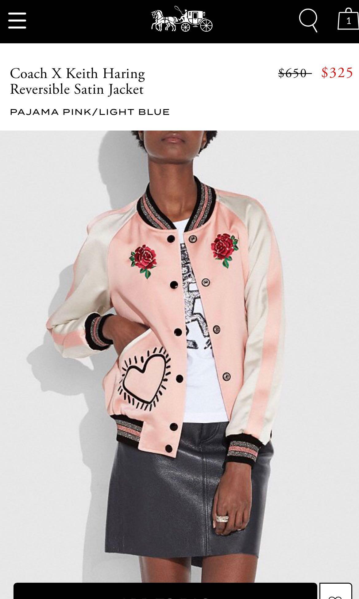Coach keith haring jacket online