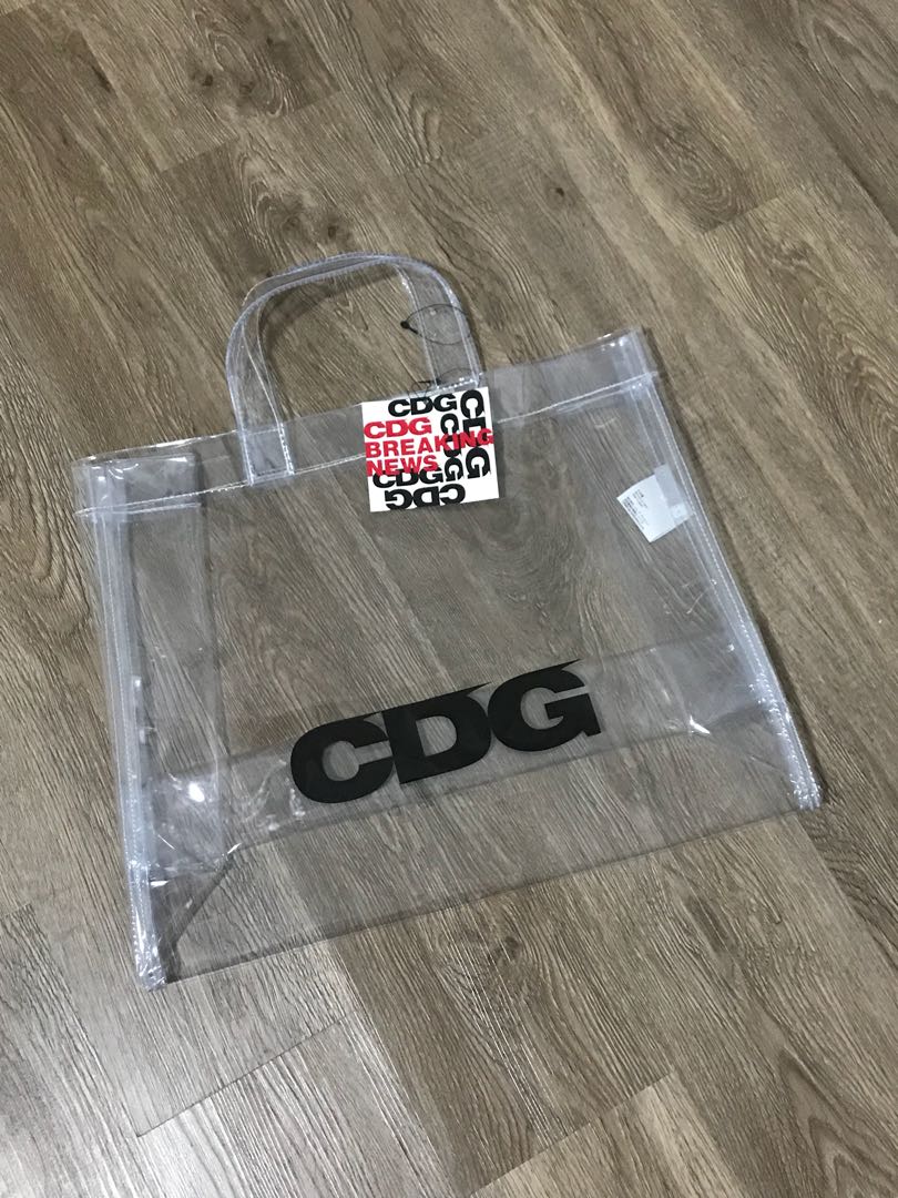 Comme des garcons cheap clear tote bag
