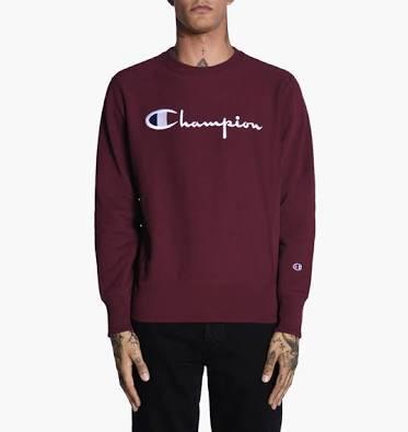 maroon champion crewneck