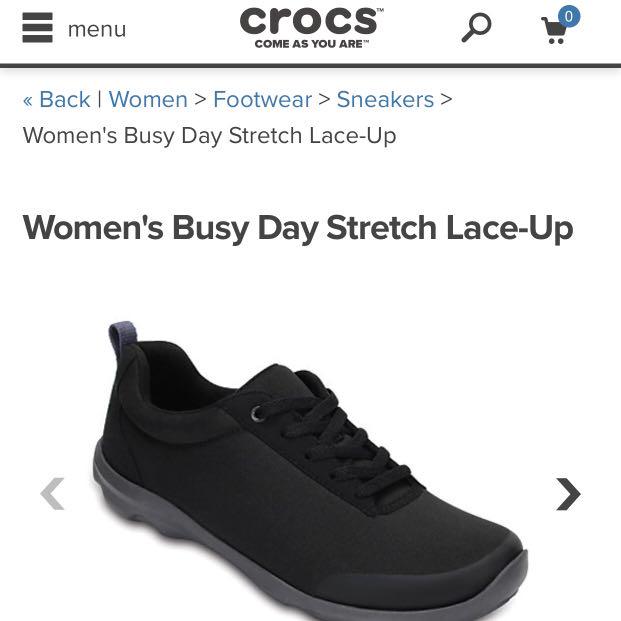 crocs busy day stretch lace up