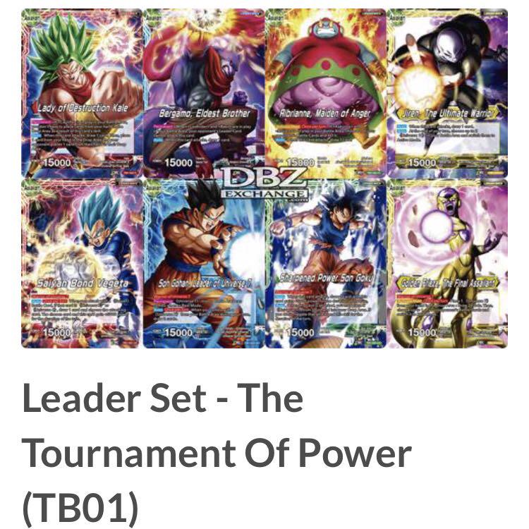 Dragon Ball Super Leaders Cards Set Lot Power Tournament Toys Games Board Games Cards On Carousell