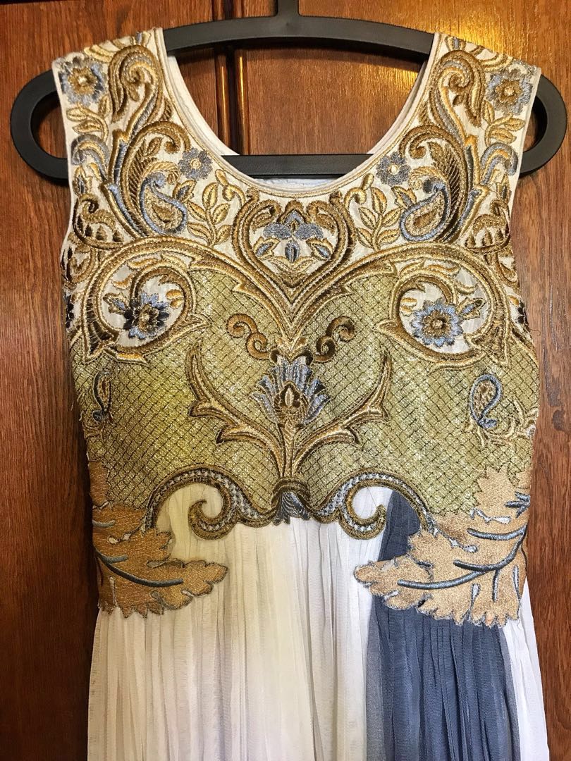 white and gold punjabi suit