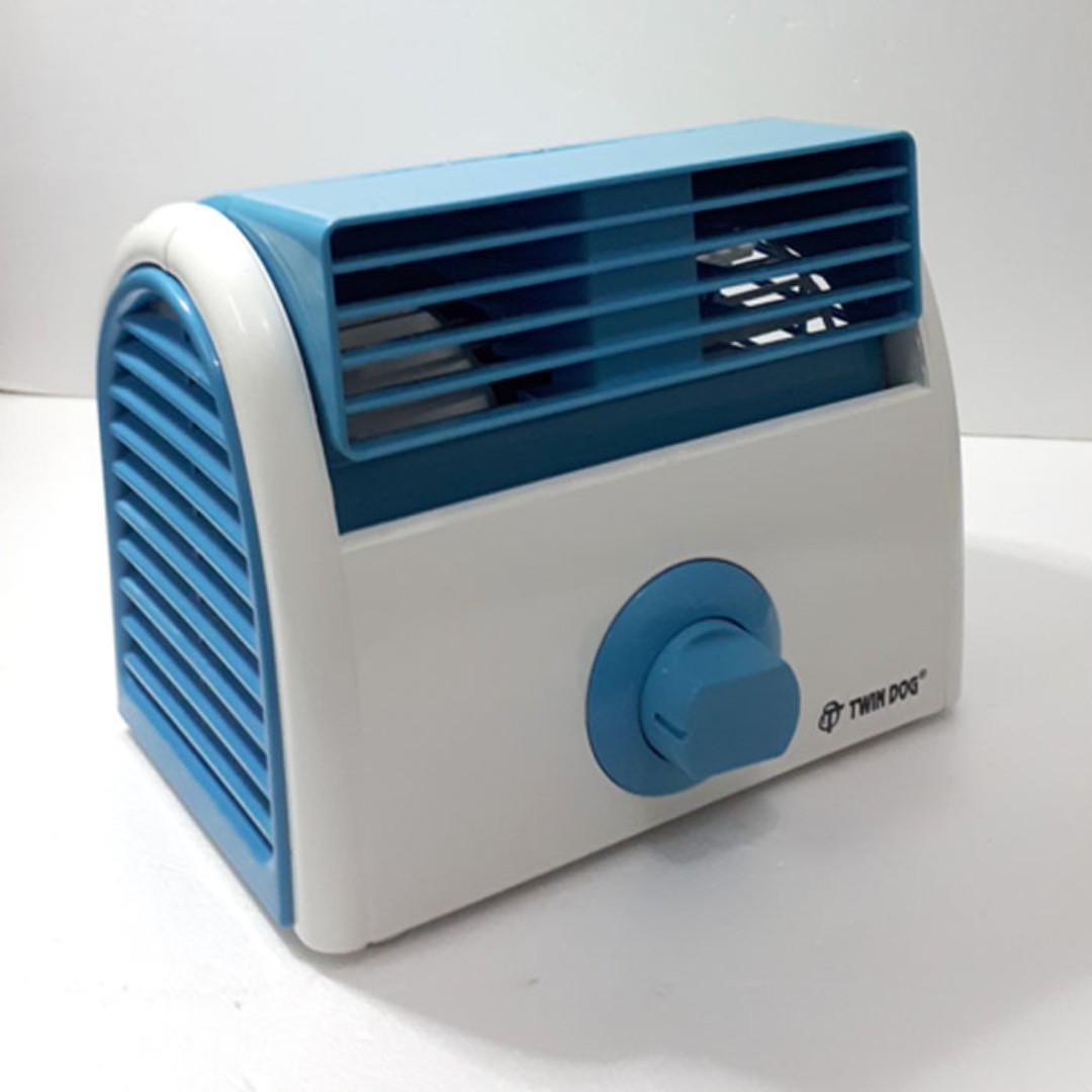 Kipas Angin Mini Ac Mini Portable Twin Dog Elektronik Lainnya Di Carousell