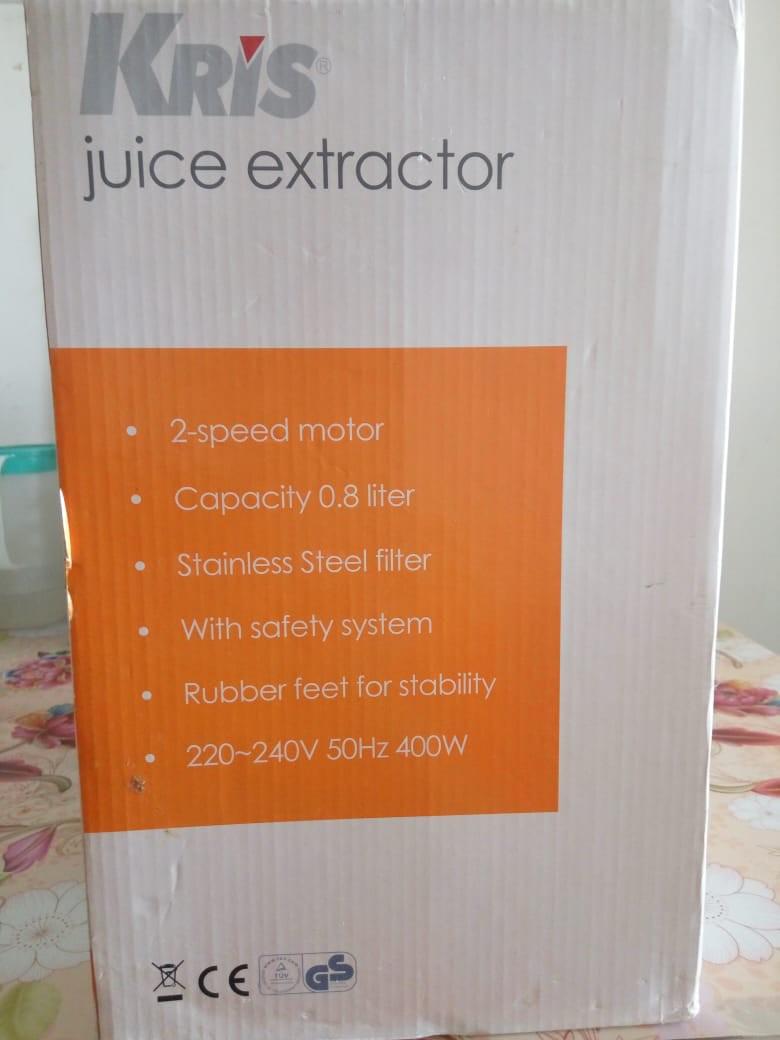 KRIS JUICE EXTRACTOR JUICER MIXER TANPA AMPAS baru 1x pakai kondisi 99